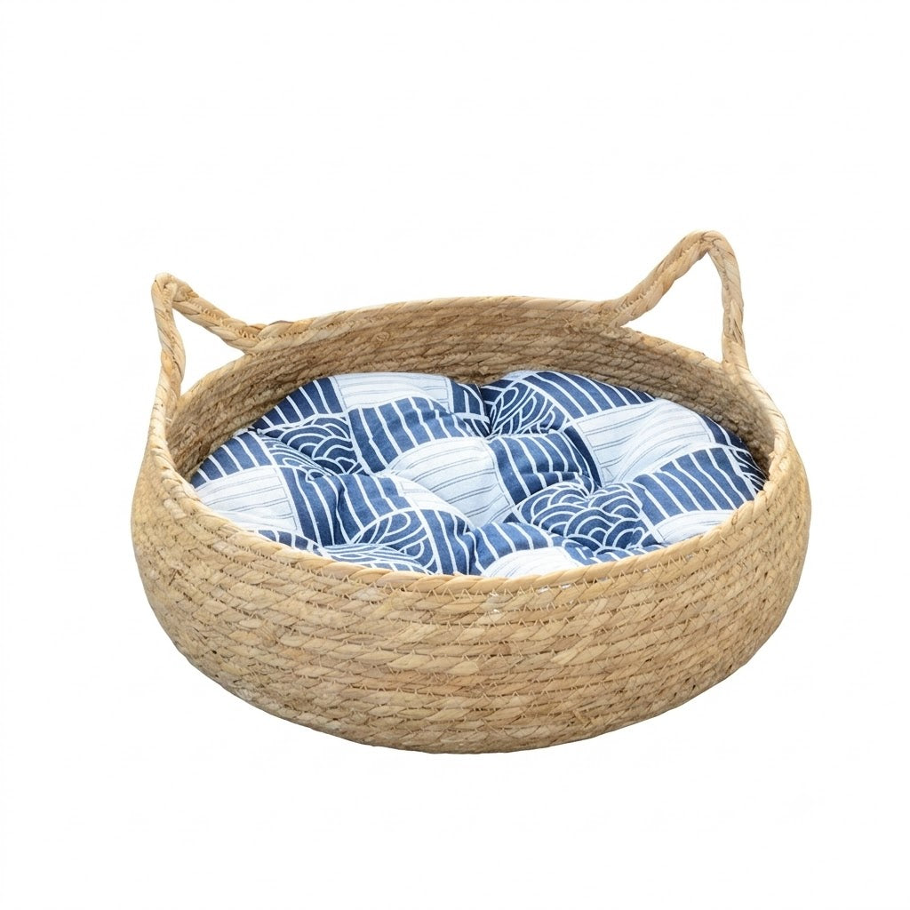 cesta de gato cama de gato de estimação com almofada
