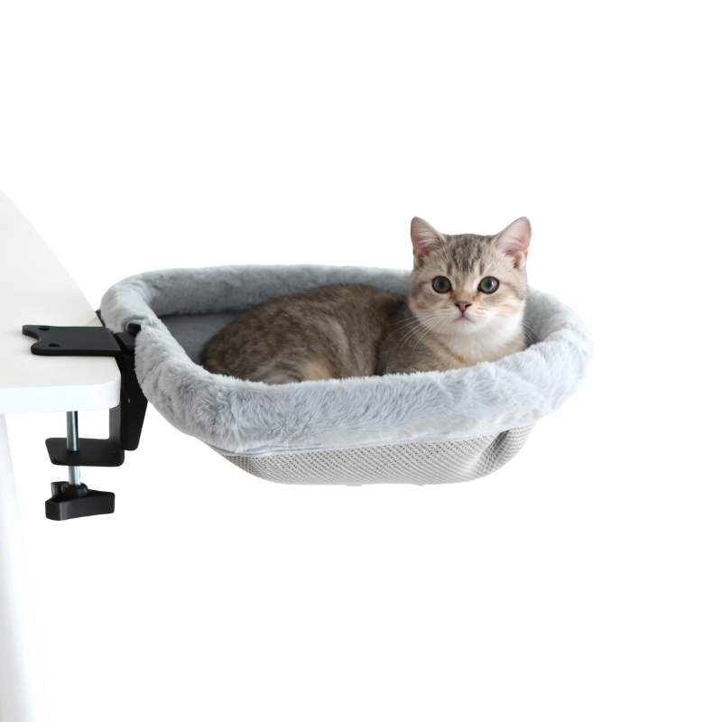 Cama de mesa para gatos, dobrável com um clique