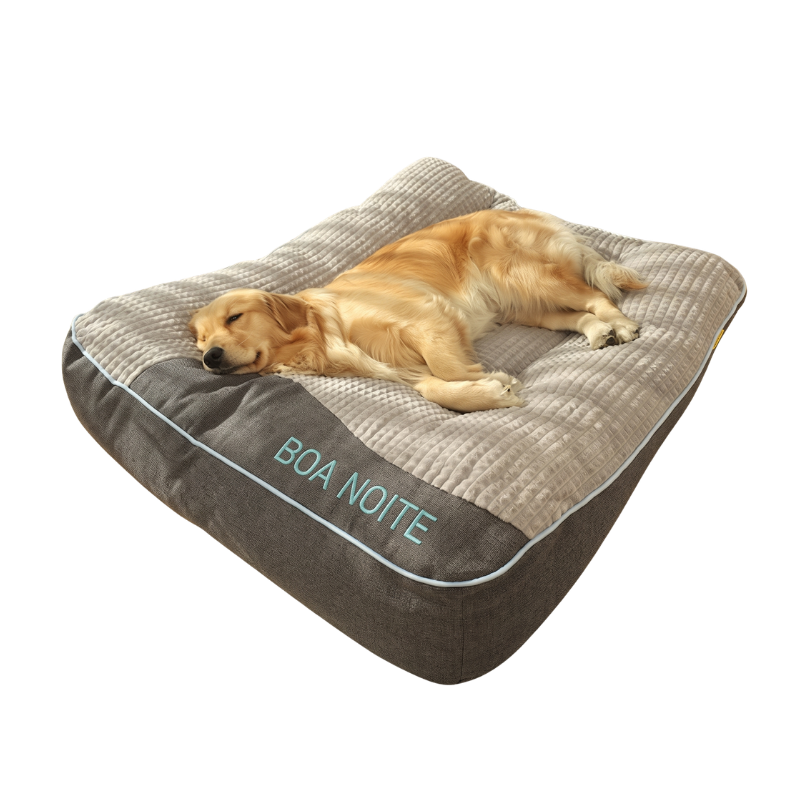 Cama esteira grande cão quente