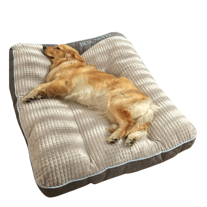 Cama esteira grande cão quente