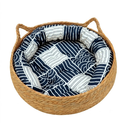 cesta de gato cama de gato de estimação com almofada