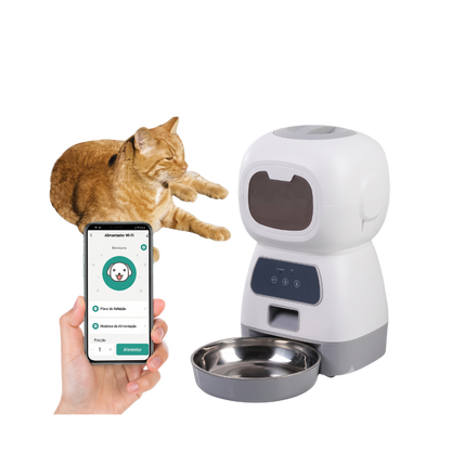 Alimentador automático para animais de estimação, 3,5l, wi-fi