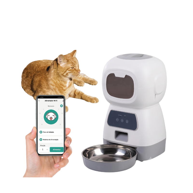 Alimentador automático para animais de estimação, 3,5l, wi-fi
