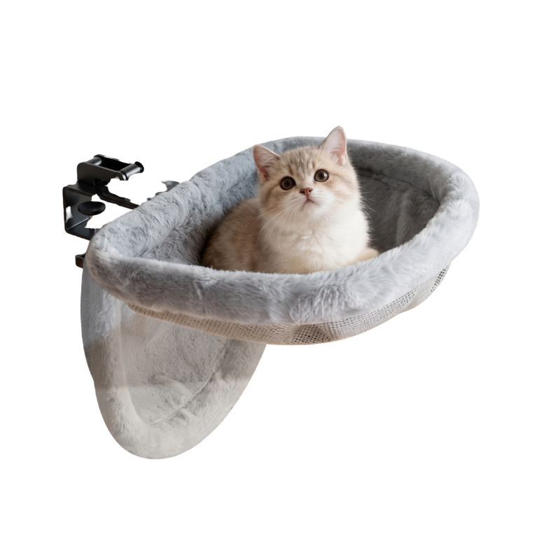 Cama de mesa para gatos, dobrável com um clique