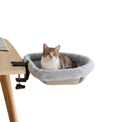 Cama de mesa para gatos, dobrável com um clique