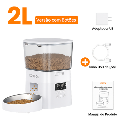 Dispensador automático de comida para gatos