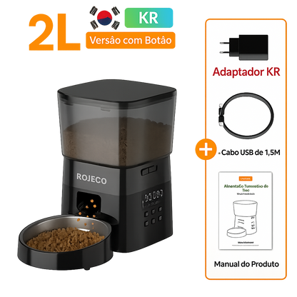Dispensador automático de comida para gatos