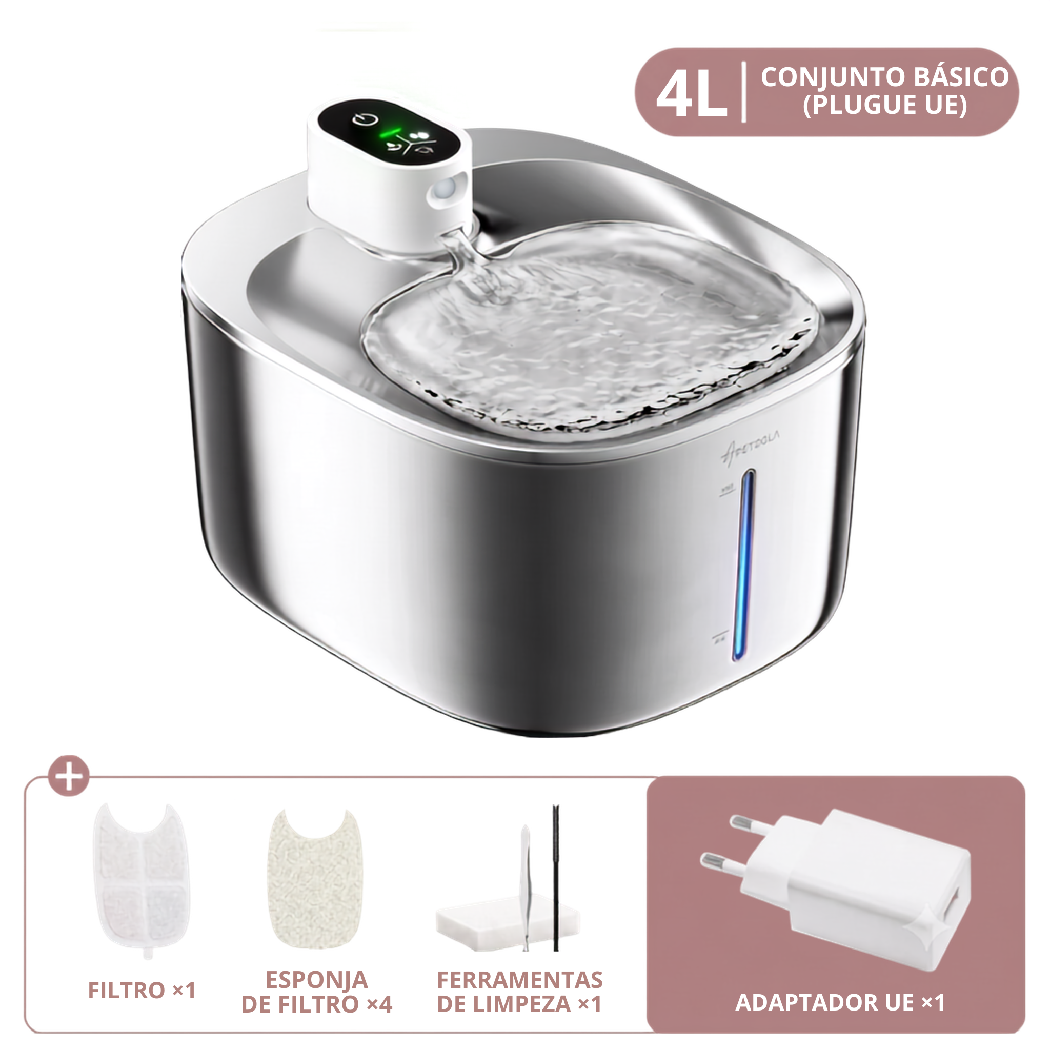 Bebedor de água sensor automático para pets