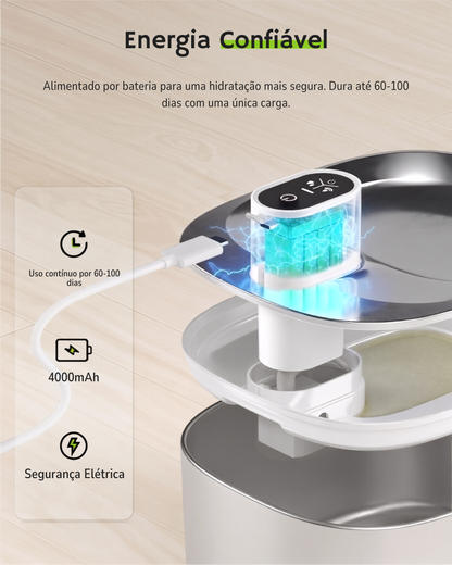 Bebedor de água sensor automático para pets