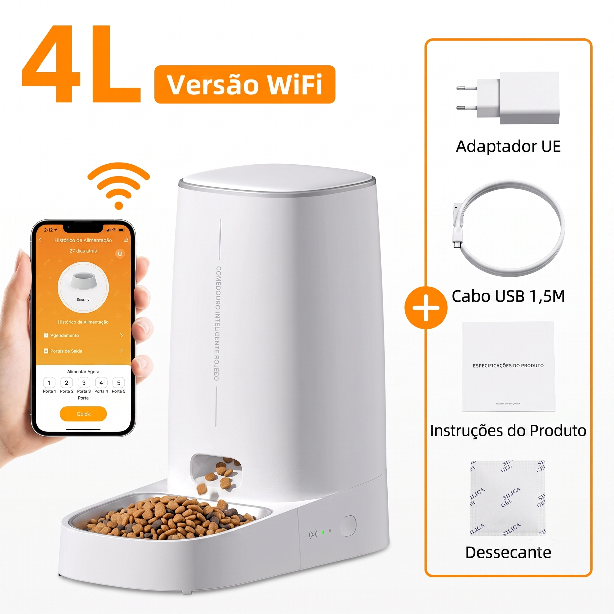 Dispensador inteligente de comida para gatos
