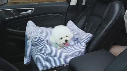 Assento de carro para cães com cinto de segurança